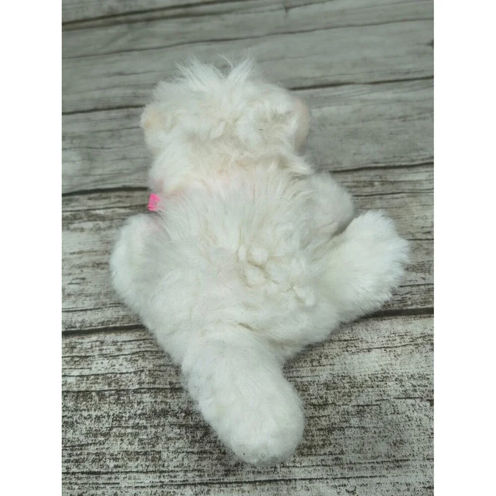 1993 Tyco DSI Puppy Puppy Puppies White Maltese Plush